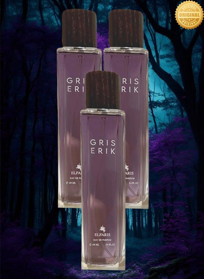 FARIS 3 Pieces Gris Erik Perfume EDP 100ML - Image 1