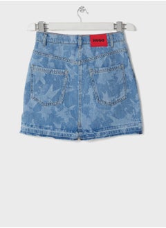 HUGO Kids Denim Mini Skirt  - Image 2