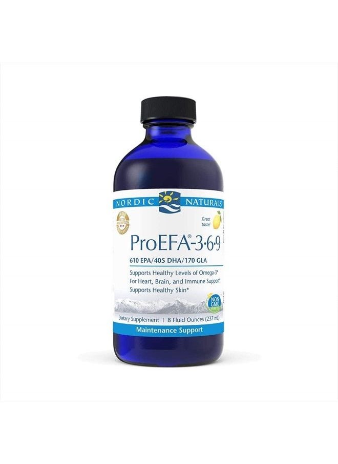 NORDIC NATURALS - ProEFA 3-6-9, Lemon Flavor - 8 oz - 1270 mg Omega-3 - EPA & DHA with Added GLA - Healthy Skin & Joints, Cognition, Positive Mood - Non-GMO - 48 Servings - Image 1
