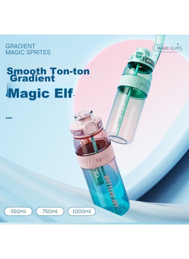 Bottled Joy Large Capacity Water Bottle, Refrigerator Cold Water Jug, Changdianton Plastic Cup, Children'S Portable Water Cup, Changdun Cup - Image 1