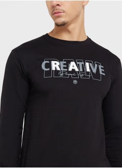 Seventy Five Basics Graphic Long Sleeve T-Shirt  - Image 3