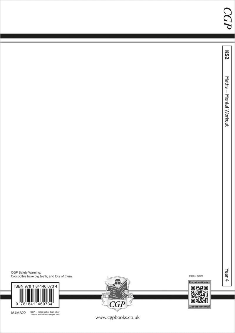 Coordination Group Publications Ltd (CGP) KS2 Mental Maths Workout - Year 4 - Image 2