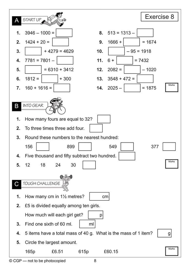 Coordination Group Publications Ltd (CGP) KS2 Mental Maths Workout - Year 4 - Image 5