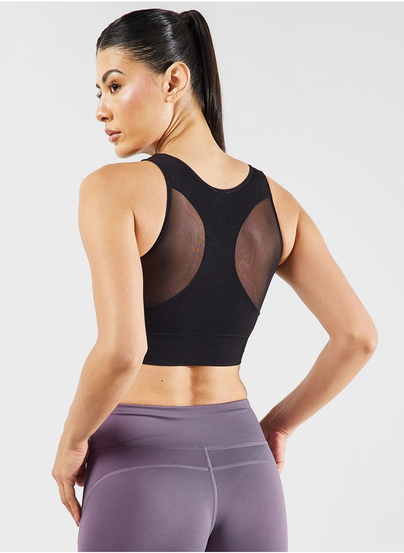 FRWD - Full Coverage Racer Back Mesh Sports Bra - Image 1