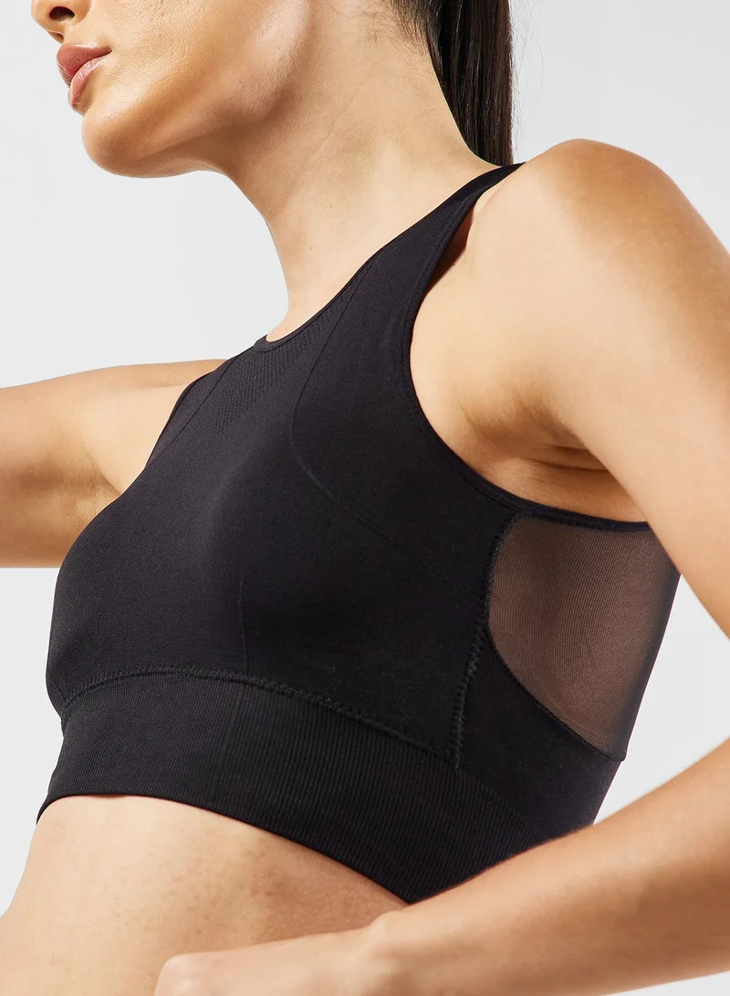 فورورد Full Coverage Racer Back Mesh Sports Bra