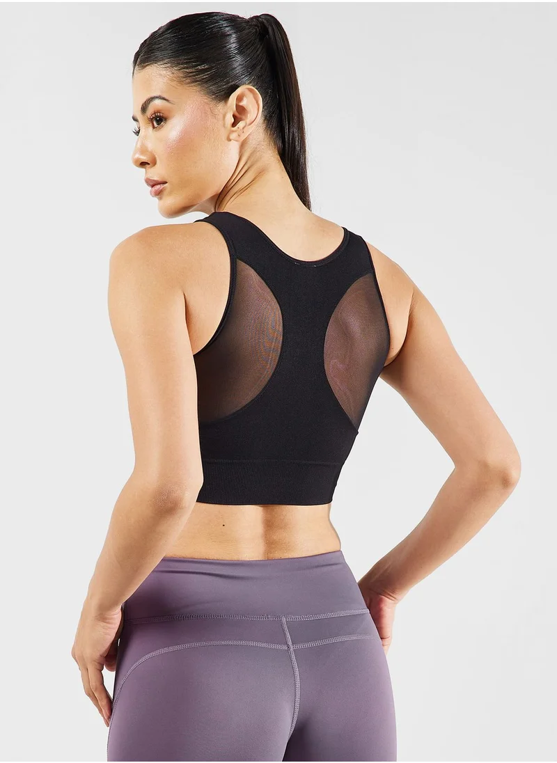 فورورد Full Coverage Racer Back Mesh Sports Bra