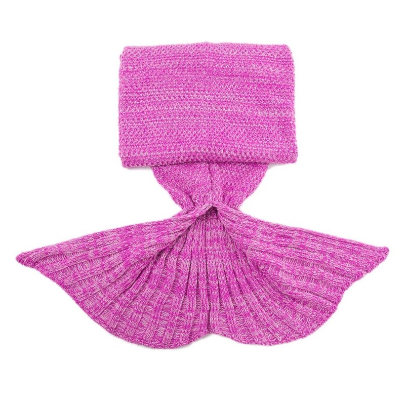 Drumstone (𝗪𝗶𝗻𝘁𝗲𝗿 𝗦𝗽𝗲𝗰𝗶𝗮𝗹 Cozy Hand-Knitted Mermaid Tail Blanket for Adults and Kids, All-Season Sleeping Bag, for Girls, Snuggly and Stylish for Bed, Couch, or Camping - Image 3