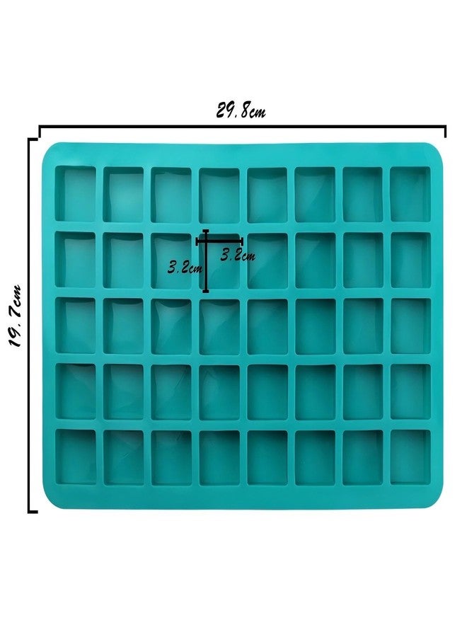 JOGILBOY 2 Pack Square Chocolate Silicone Mold Shaped Candy Molds Non-Stick Ice Cube Tray Fondant Baking Tools for Jelly Cookie Soap Pudding - Image 3