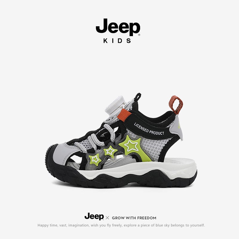 [Size 22-30] Jeep Boys' Closed-Toe Sandals 2025 Girls' Outdoor Water Shoes For Children - Image 1