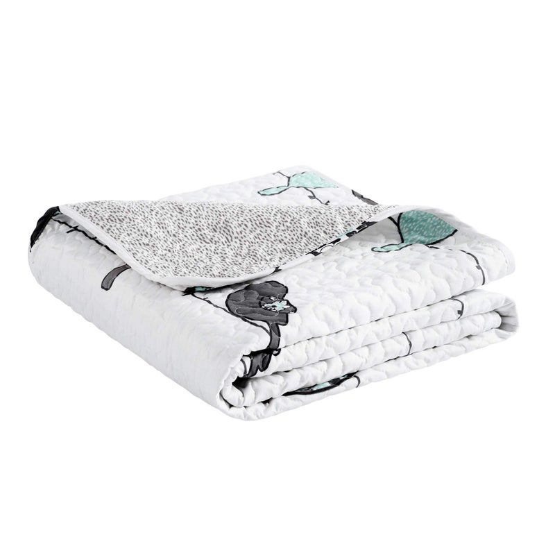 Lush Decor Lush Decor Rowley Birds Throw Blanket  Blue & Gray  60"" L x 50"" W  - Image 1