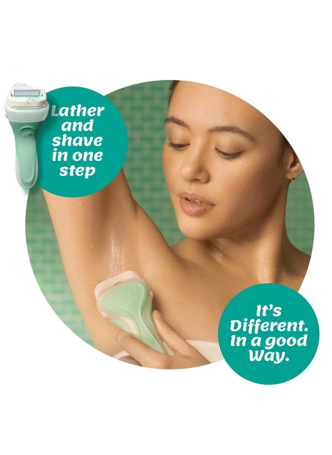 Intuition Schick Intuition Razors for Women with Sensitive Skin | 1 Razor & 4 Intuition Razor Blades Refill with Organic Aloe  - Image 2