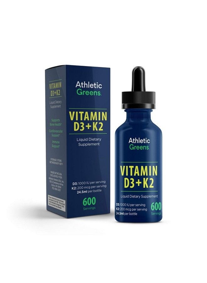 Athletic Greens - Balanced Vitamin D3 And K2 Liquid Formula From Athletic Greens 24.5 Ml - Image 1