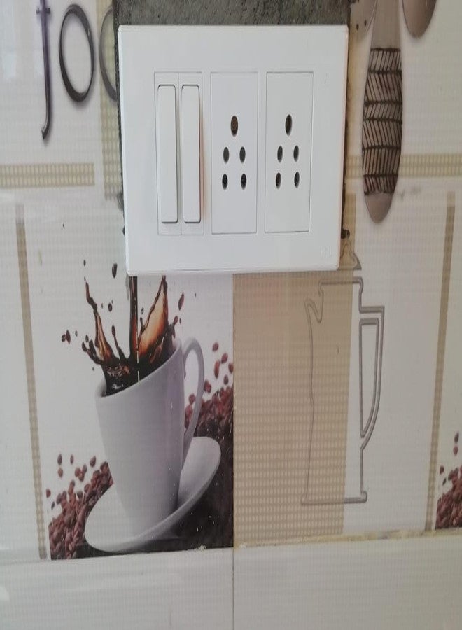 لوحة REO Bliss 6 المعيارية مع مفتاحين 6 أمبير ومقبسين ثلاثي الأطراف 6 أمبير - Image 2