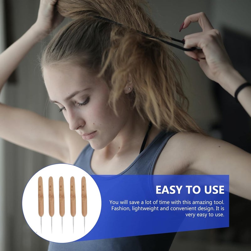 ABOOFAN 5Mm Single Head Hair Dreadlocks Crochet Hook Needle for Braid Craft with Handle, Hairdressing Tool Suitable for Professional and Home Use - Image 5