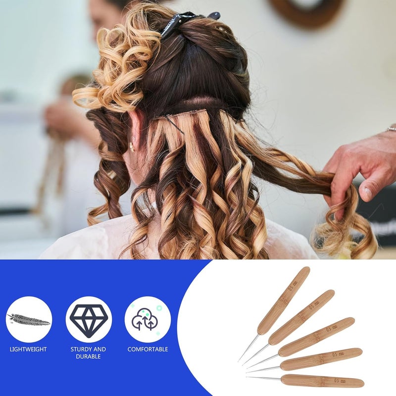 ABOOFAN 5Mm Single Head Hair Dreadlocks Crochet Hook Needle for Braid Craft with Handle, Hairdressing Tool Suitable for Professional and Home Use - Image 4