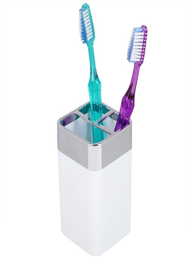 Home Basics TH35012 Toothbrush Holder, White - Image 4
