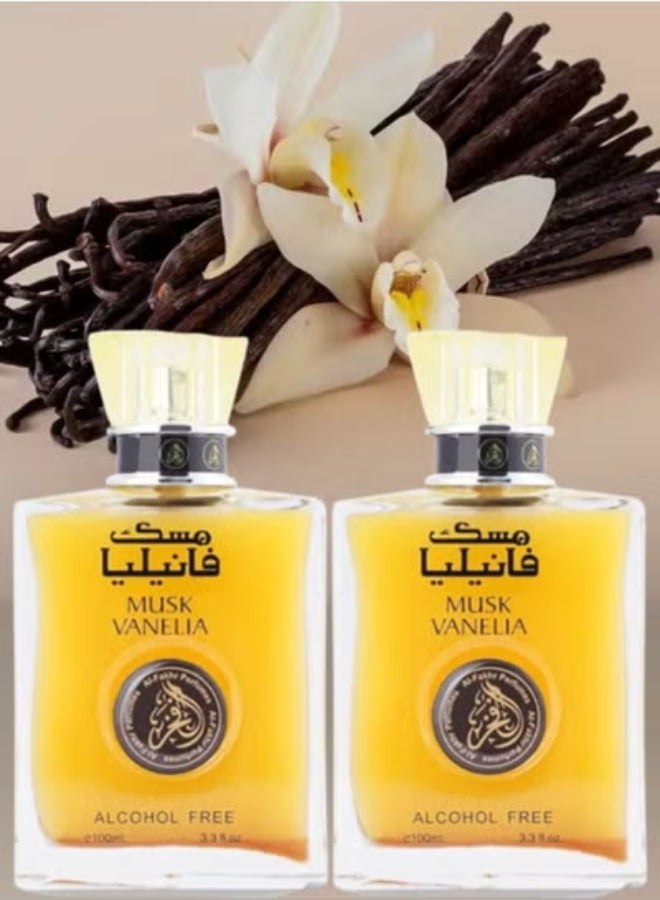 الفخر 2 قطع عطر مسك فانيليا 100مل - Image 1