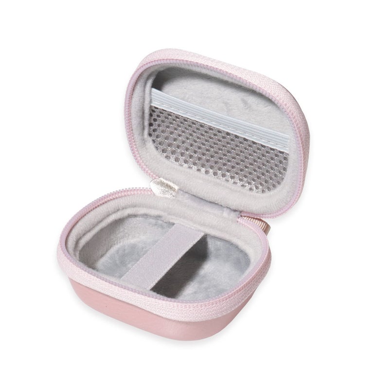 CaseSack Case for TAGRY X08 Bluetooth Headphones True Wireless Earbuds 60H, mesh Pocket for Charge Cable (Rose Gold) - Image 4