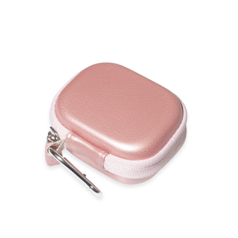 CaseSack Case for TAGRY X08 Bluetooth Headphones True Wireless Earbuds 60H, mesh Pocket for Charge Cable (Rose Gold) - Image 5