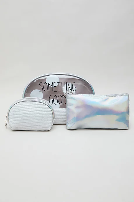 R&B 3 Pack Toiletry Pouch Set