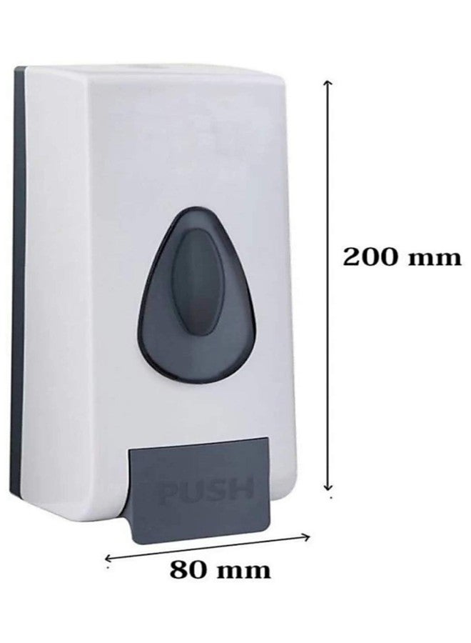 LE Soap Dispenser (PS-Wh) Wall Mounted Glossy White 350ML Bathroom Soap Dispenser Heavy Duty Abs Plastic Suitable for Soap/Shampoo/Conditioner (White) - Image 4