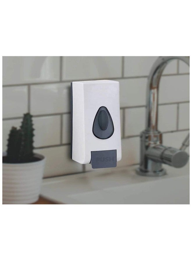 LE Soap Dispenser (PS-Wh) Wall Mounted Glossy White 350ML Bathroom Soap Dispenser Heavy Duty Abs Plastic Suitable for Soap/Shampoo/Conditioner (White) - Image 2