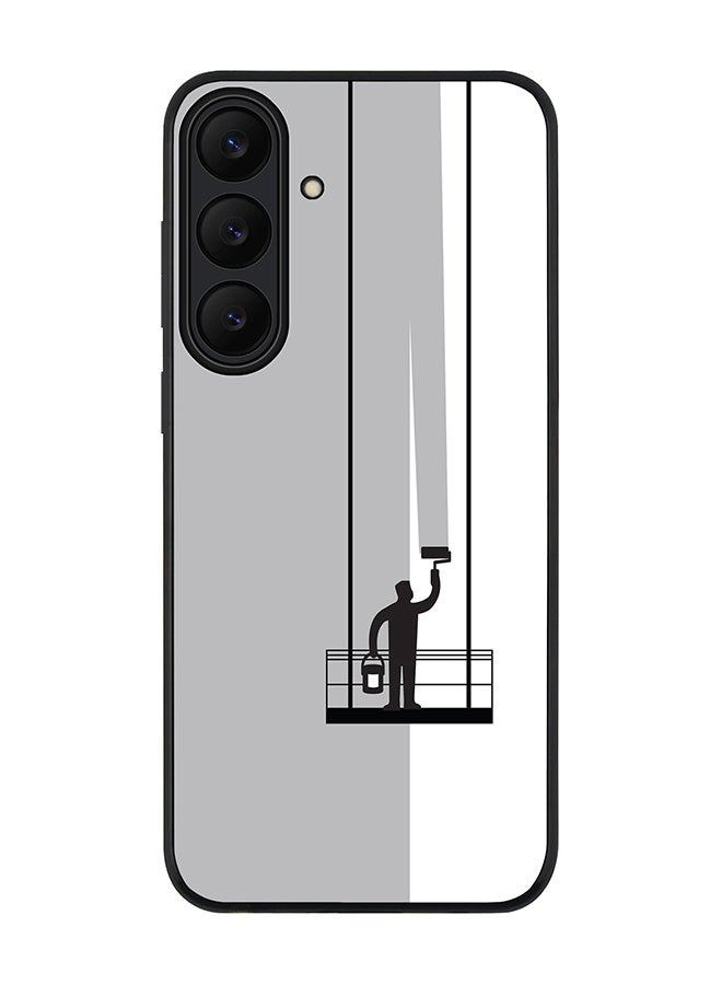 Stylizedd For Samsung Galaxy S25 FE Case,Slim fit Camera Protection, Shockproof Thin Phone cover  - Paint Hanger (Grey)