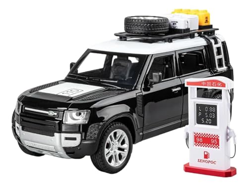 Magicwand Die-Cast 1:24 Scale 2024 Defen.der Guards【Colors as Per Stock】【Petrol Pump & Accesories Shown are Included】 Large with 6 Openable Doors,Lights & Music【Pack of 1】 - Image 1