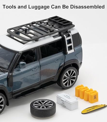 Magicwand Die-Cast 1:24 Scale 2024 Defen.der Guards【Colors as Per Stock】【Petrol Pump & Accesories Shown are Included】 Large with 6 Openable Doors,Lights & Music【Pack of 1】 - Image 5