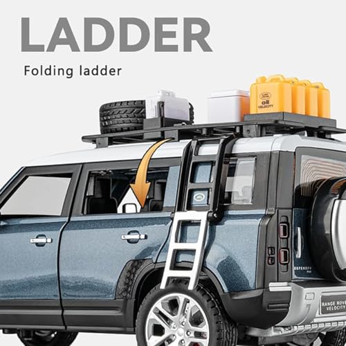 Magicwand Die-Cast 1:24 Scale 2024 Defen.der Guards【Colors as Per Stock】【Petrol Pump & Accesories Shown are Included】 Large with 6 Openable Doors,Lights & Music【Pack of 1】 - Image 4