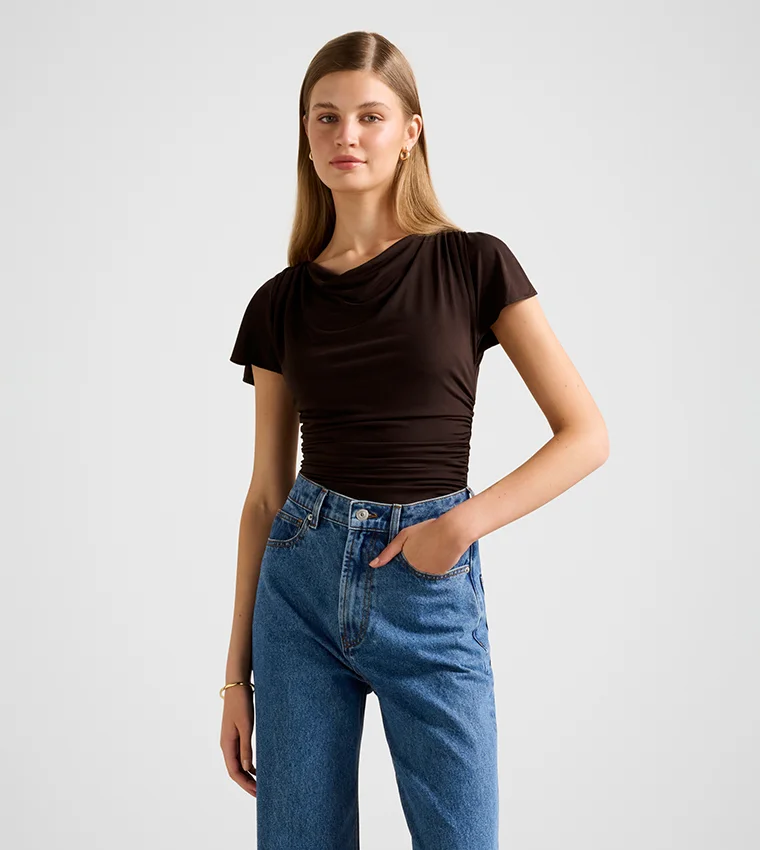 فورايفر نيو Stormi Spliced Shoulder Top