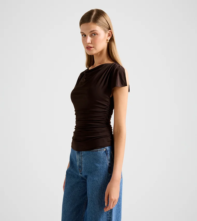 فورايفر نيو Stormi Spliced Shoulder Top