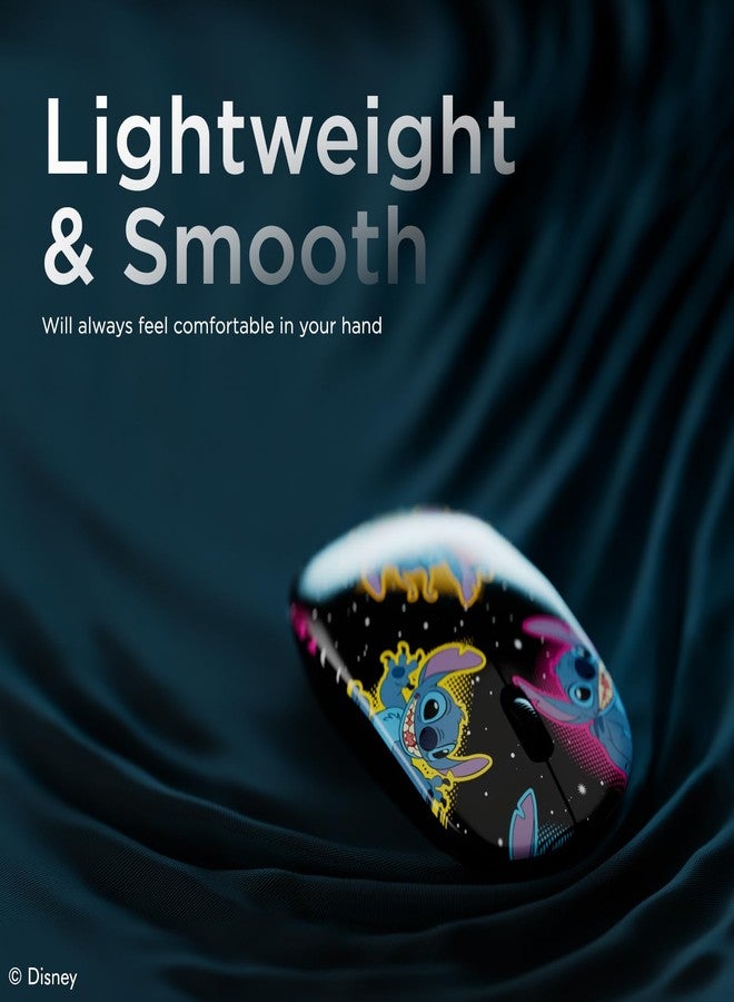 iJoy Disney Lilo and Stitch Wireless Mouse, Bluetooth Ergonomic Mouse Computer Accessories for Laptop Computer or Mini PC and Stitch Gifts for Women, Men, and All Fans of Stitch Stuff (Stitch Galaxy) - Image 3
