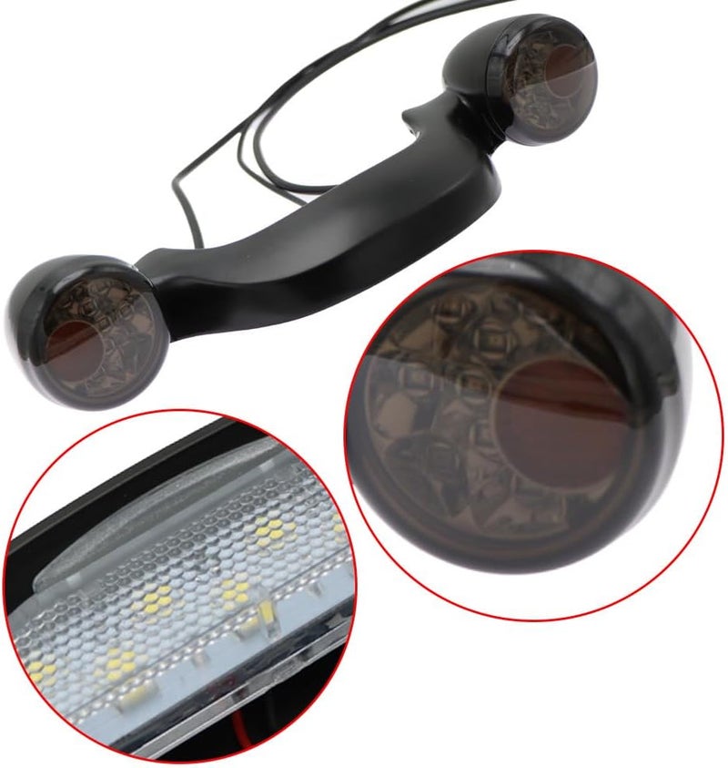 MACHSWON Bullet Rear Brake LED Light Bar Turn Signal for Harley-Davidson - Image 2