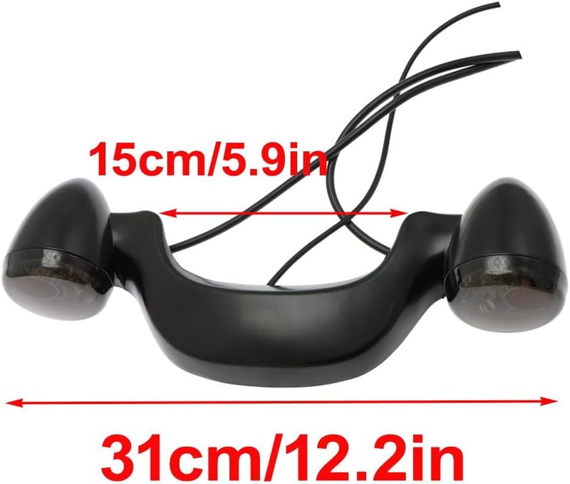 MACHSWON Bullet Rear Brake LED Light Bar Turn Signal for Harley-Davidson - Image 4