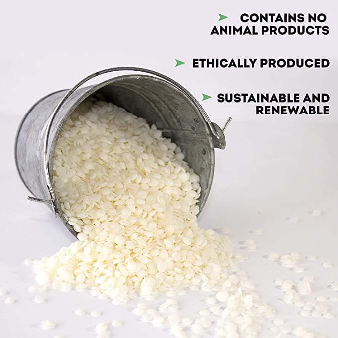 Prokart Pure 100% Soy Wax 2kg for Candle Making Flakes SOYA Wax/Natural Candle Wax (White Soy Wax, 2Kg) - Image 4