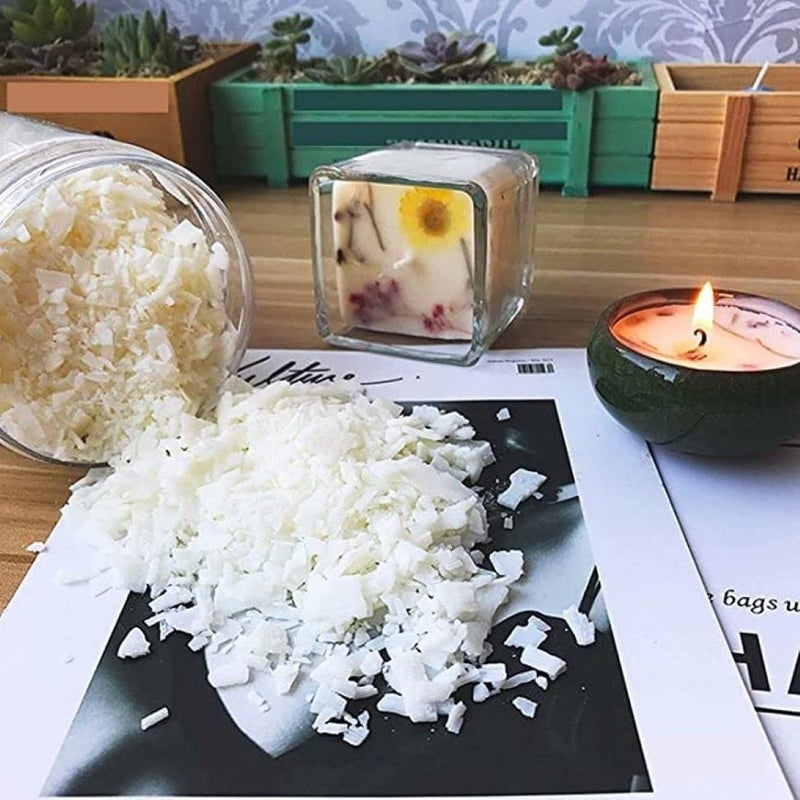 Prokart Pure 100% Soy Wax 2kg for Candle Making Flakes SOYA Wax/Natural Candle Wax (White Soy Wax, 2Kg) - Image 5