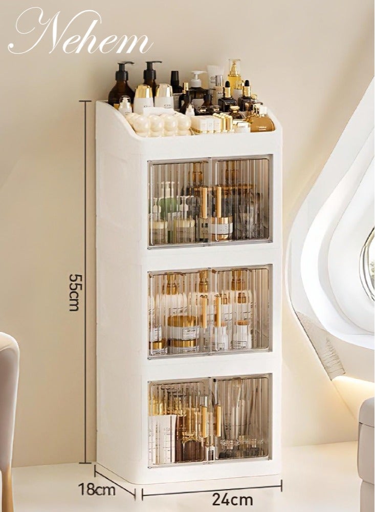 nehem Foldable makeup organizer Cosmetic Organizer: Large Capacity