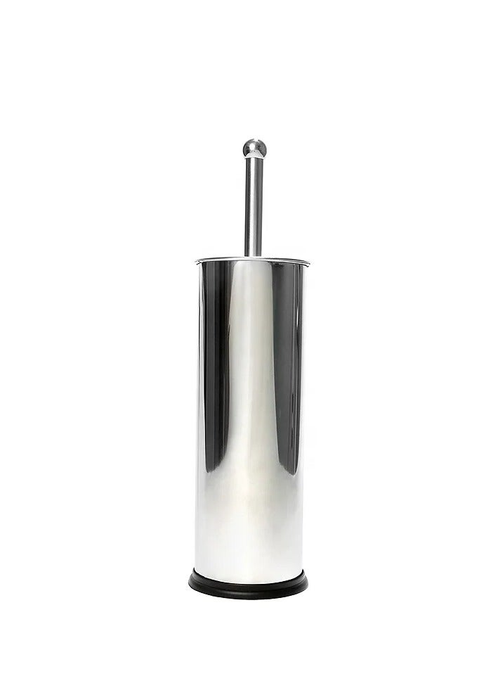 Turkish Stainless steel Toilet Brush Holder, Silver - Image 1