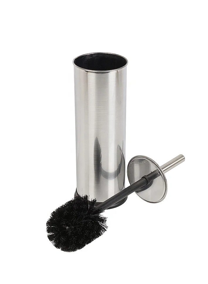 Turkish Stainless steel Toilet Brush Holder, Silver - Image 2