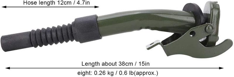 klarako Carbon Steel Fuel Can Spout, Oiler Fuel Gas Can Pouring Spout Replacement for JC5MR / JC10 / JC20 Fuel Can - Image 3
