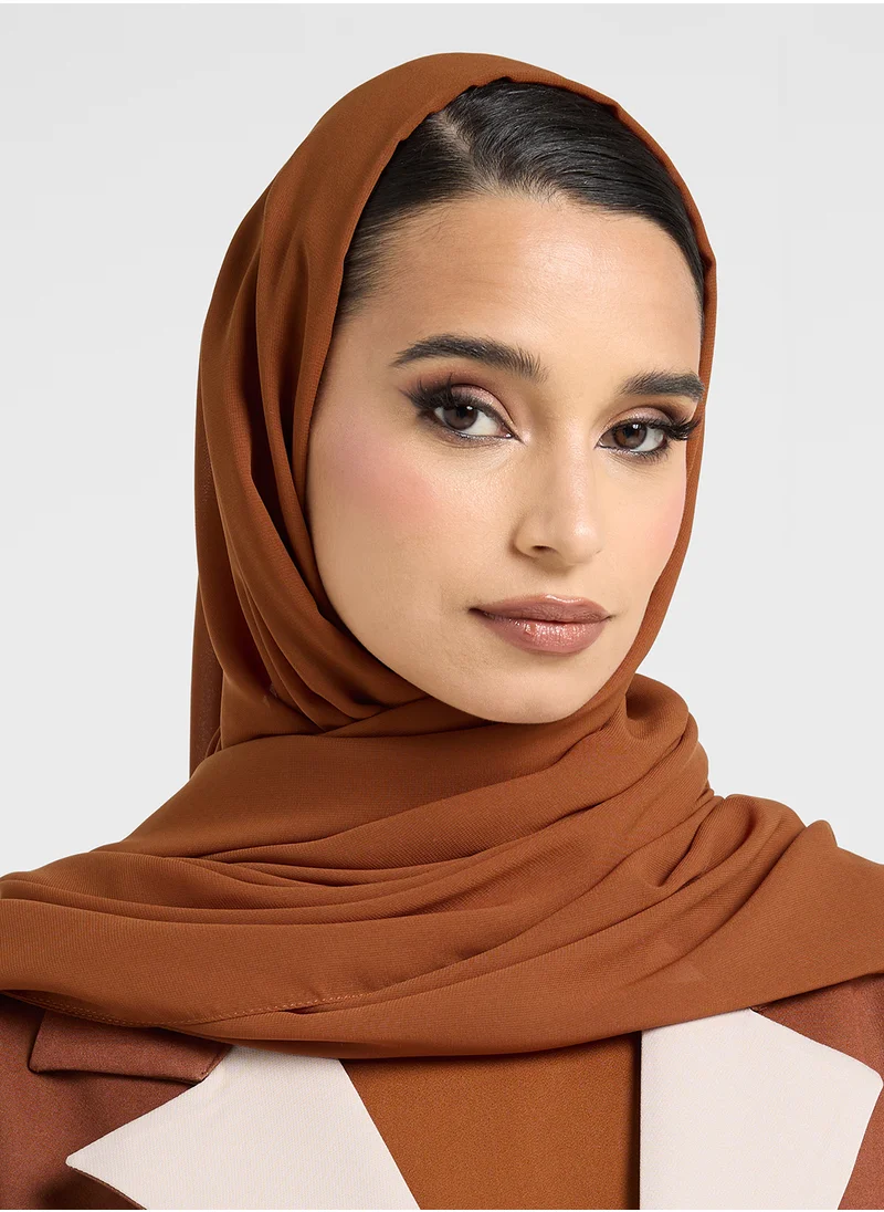 hayas closet Collar Neck Flared Sleeve Abaya