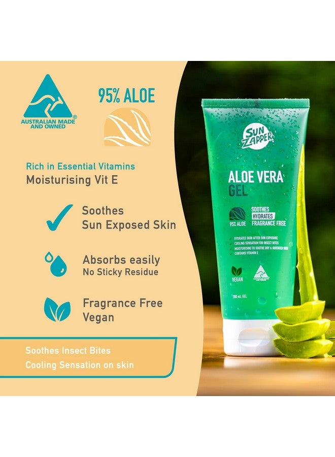 Sun Zapper Aloe Vera Gel After Sun Hydrates Skin After Sun Exposure Aftersun Care 200Ml - Image 4