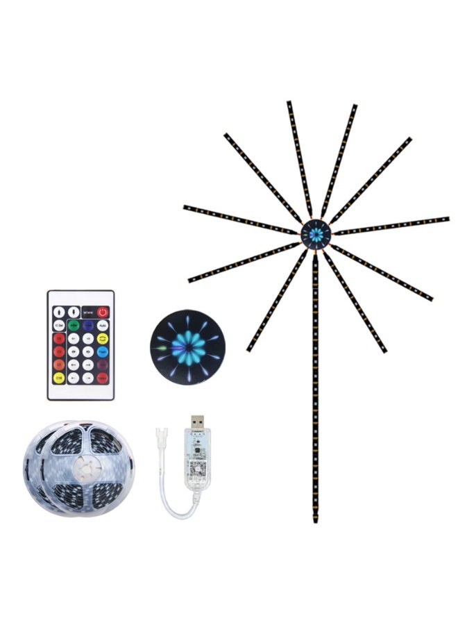 Smart LED Firework Lights - RGB Decorative Firework String Lights with App & Remote Control, Music Sync, DIY Modes, USB Powered Indoor & Outdoor Party Lights - Image 1