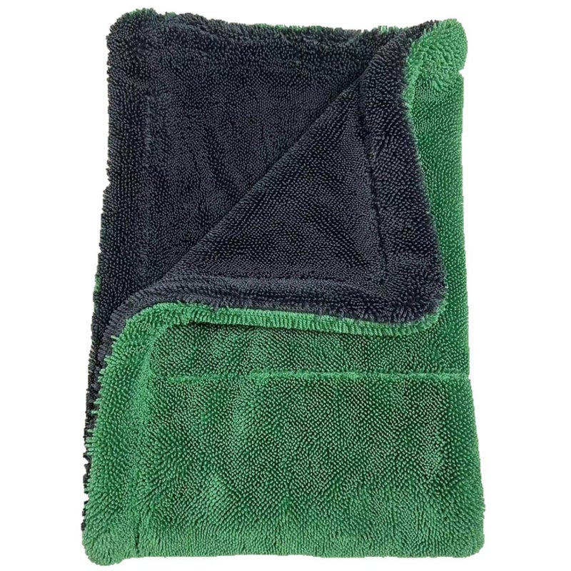 1200Gsm Small Braid Car Washing Cloth Double-Layer Two-Color Car Cleaning Towel Absorbent Thickened Cleaning Towel Fine Fiber - Image 1