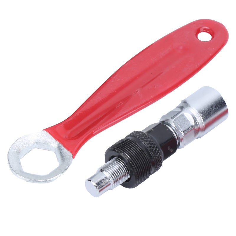 DUUTI Crank Puller Bike Crank Removal Tool Carbon Steel Extractor Splined Crank Puller - Chrome Plated Spanner Arm For Home Bike Repair - Image 2