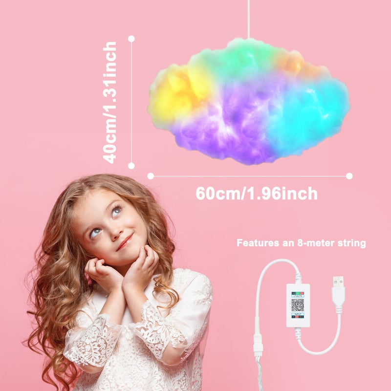 Neoglint RGB Cloud Lights Color Changing Clouds Decorative Lamp APP Control Remote Control Music Sync Dimmable Ambient Lights for Shopping Mall Wedding Hotel Home Decor - Image 5