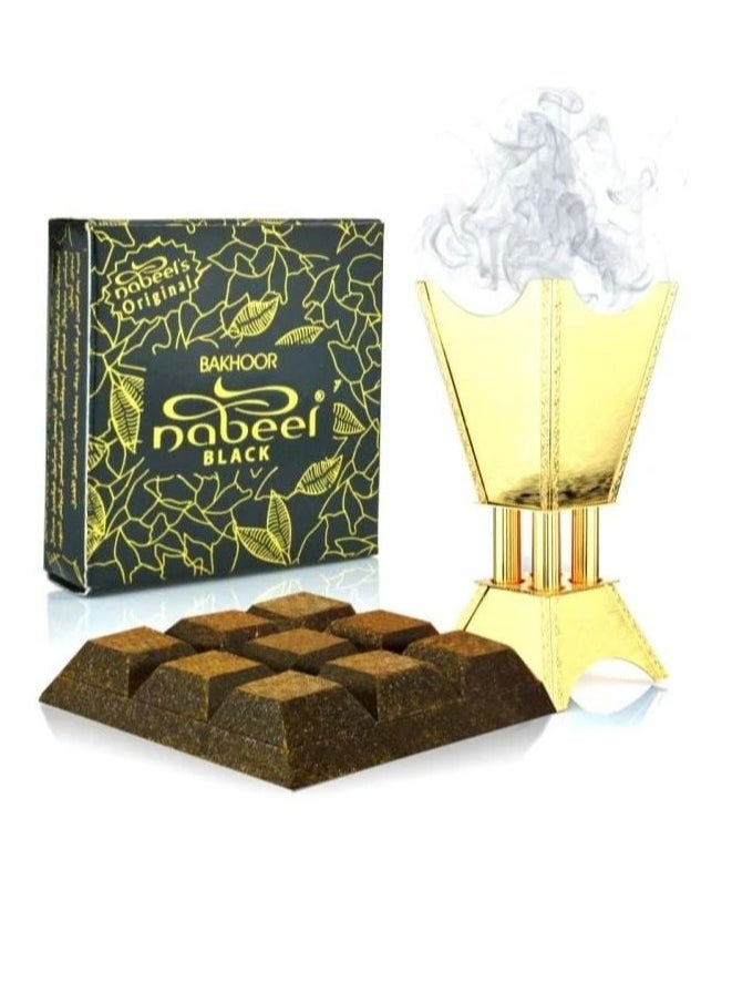Nabeel - Bakhoor Burning Incense Black Brown 40grams - Image 1