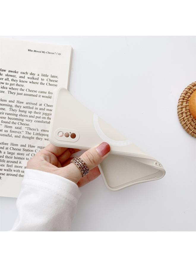 S-TOP Case For iPhone XS Max Liquid Silicone Full Coverage Shockproof Magsafe Case - Image 4