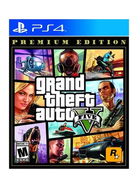لعبة Grand Theft Auto V Premium Edition - لعبة GTA V - Action &amp; Shooter - بلاي ستيشن 4 (PS4)
